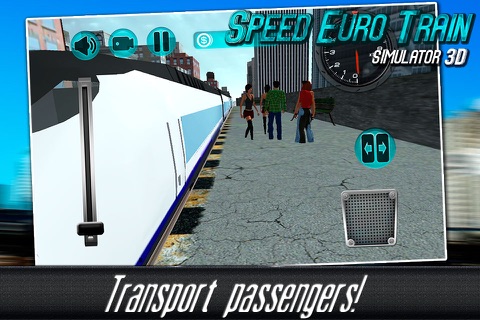 Speed Euro Train Simulator 3D Free screenshot 2