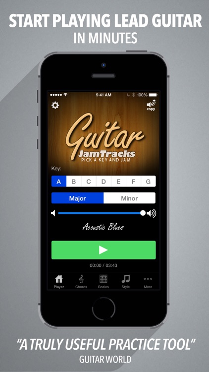 Guitar Jam Tracks - Scale Trainer & Practice Buddy