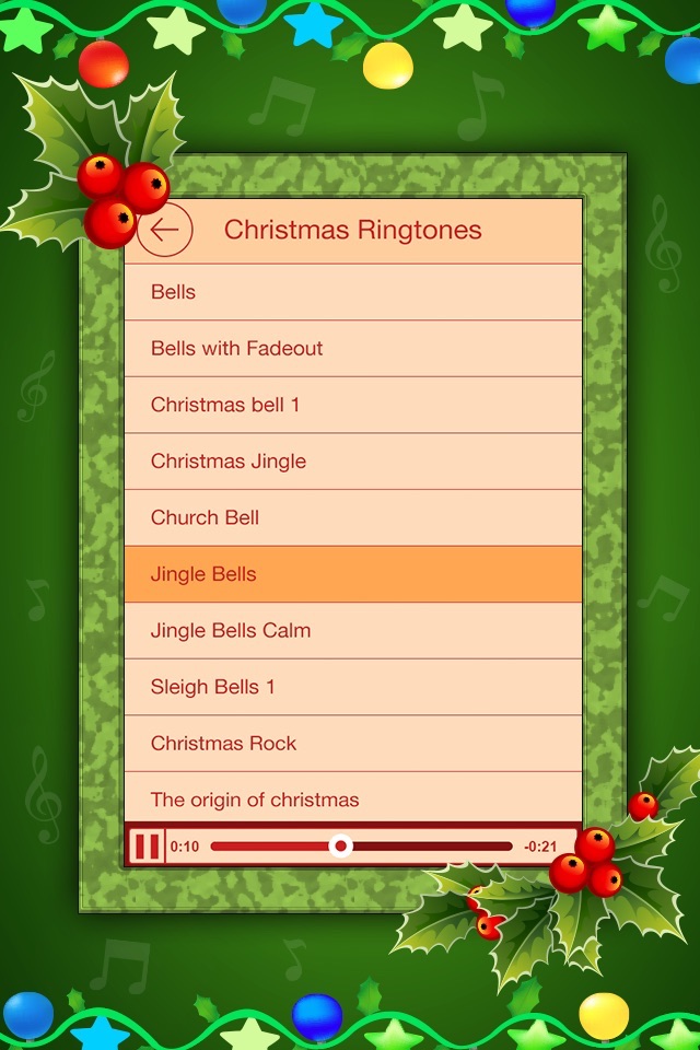 Holiday Ringtones Festival - Christmas Carols & New Year Ringtones Festival screenshot 3