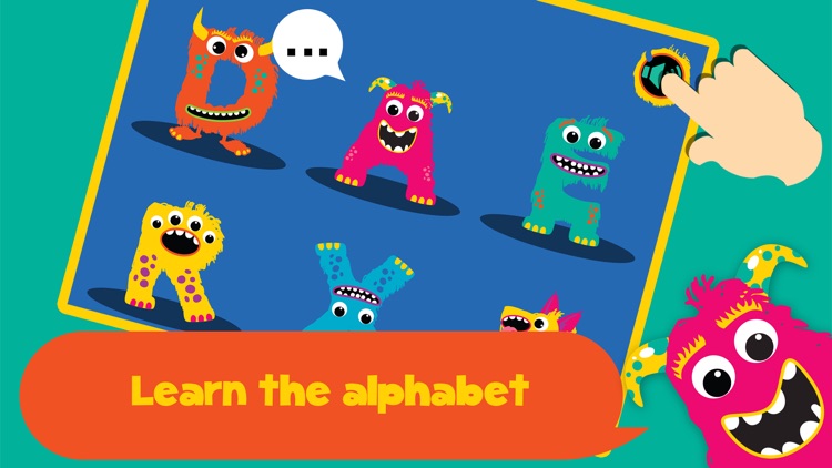 My first alphabet and letters monster puzzle Sound Game for toddlers and preschoolers