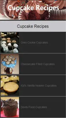 Screenshot 1 Easy Cupcake Recipes - recetas de magdalenas iphone
