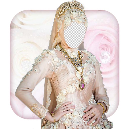 Hijab Wedding Bridal Dress Photo Montage FREE icon