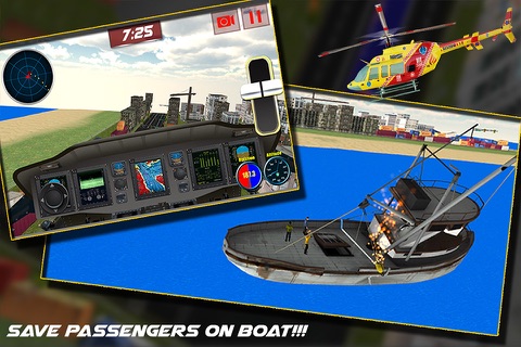 911 City Rescue Helicopter Sim 3D screenshot 2