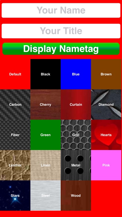 NAMETAGGER Fun, Funny NameTag w/ Name & Title! Landscape, Portrait & Watch Modes