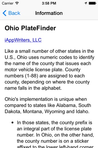 Ohio PlateFinder screenshot 2