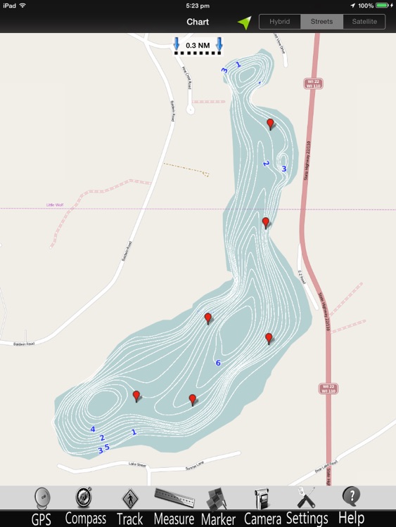 Wisconsin Lakes GPS Charts Pro