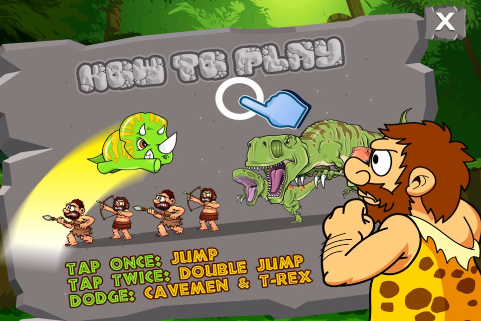 A Baby Dinosaur's T-Rex and Caveman Escape screenshot 2