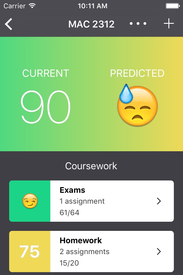 Gradient Grades – Grade Calculator screenshot 3