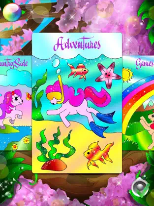 Captura 2 PONI - dibujos para colorear para niñas, hojas para pintar de ponis, muñecas pegaso y juegos para bebés iphone