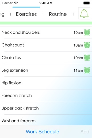 Health@Work Lite - Workplace reminder to exercise, stretch, drink water screenshot 2