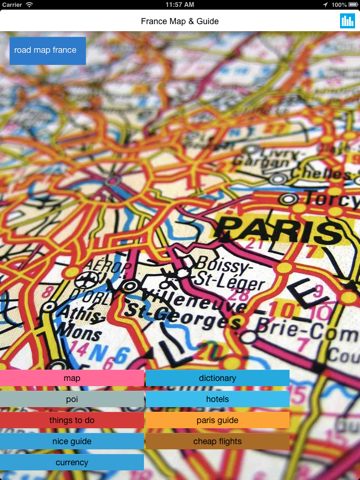 フランスオフライン道路地図、ガイド、ホテル（無料版）(France offline map)のおすすめ画像1