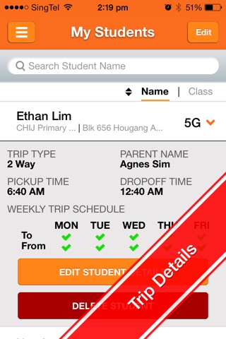 School Bus Attendance App screenshot 2
