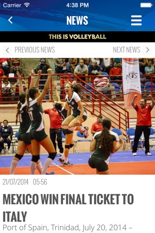 FIVB World Volleyball screenshot 2