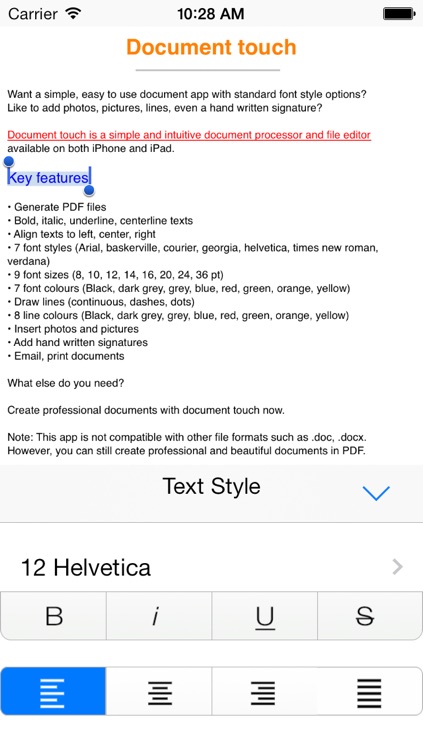 Office touch: word processor + spreadsheet file editor screenshot-3