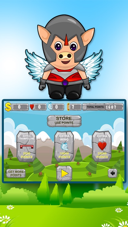 Castle Jump - Flying Pig with Wings screenshot-3