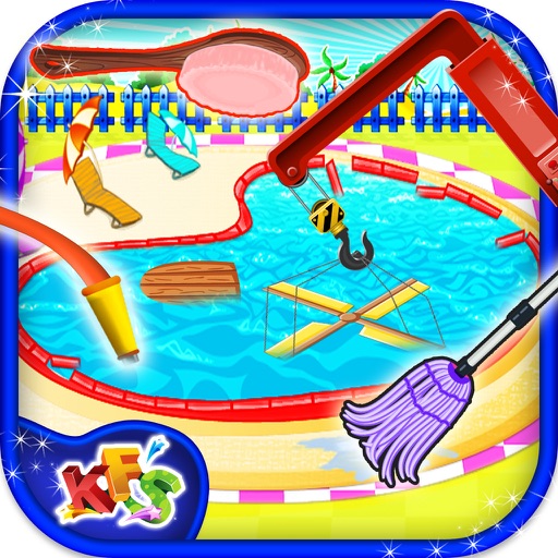 Messy Pool Wash - Cleanup & repair the pool in this salon game for kids iOS App