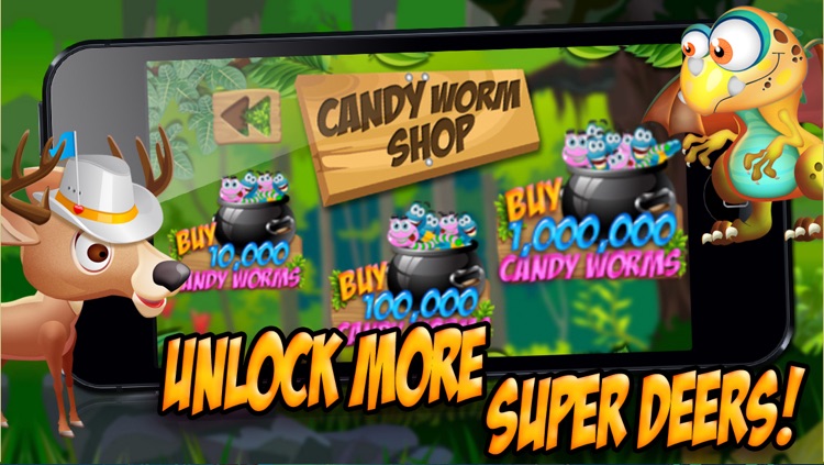 Deer Dynasty Battle of the Real Candy Worms Hunter PRO - FREE Game screenshot-4
