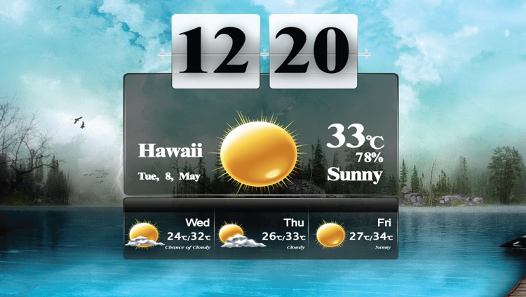 Art Weather With Clock screenshot-4