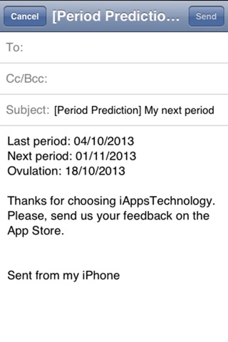 Period Prediction.Predicting woman's next period screenshot 4