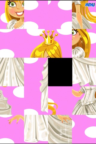 Princess dress up puzzle for girls only - Free Edition screenshot 3