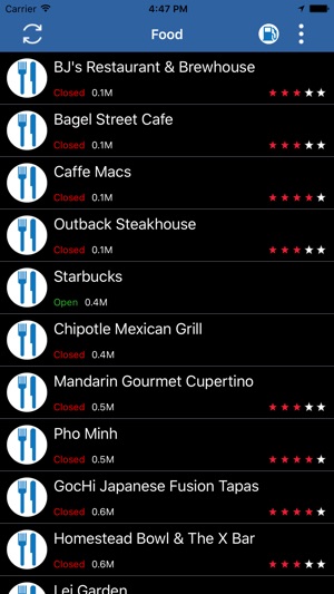 Food Finder for Apple Watch