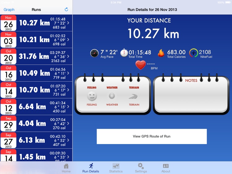 NEXUS - Nike+ EXperience Up-Scaled for iPad