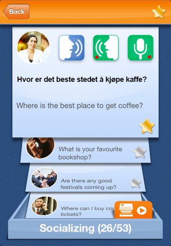 iSpeak Norwegian: Interactive conversation course - learn to speak with vocabulary audio lessons, intensive grammar exercises and test quizzes screenshot 4