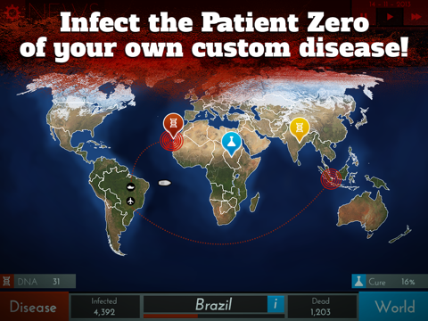 Screenshot of Infection 2 Bio War Simulation by Fun Games For Free
