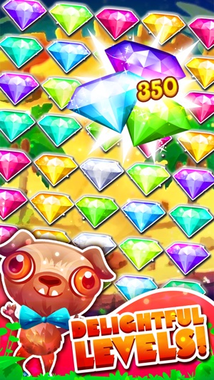 Manic Jewel's Match-3 - diamond game and kids digger's mania(圖4)-速報App