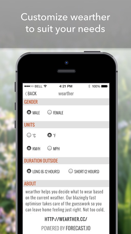 wearther - The weather forecasting app that styles you screenshot-3
