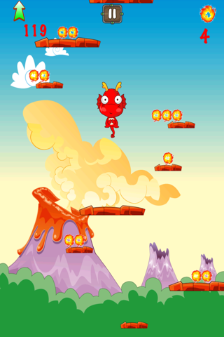 Hungry Winged Dragon - Legendary Jumping Collecting Game screenshot 2