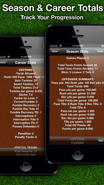 Football Stats Tracker Touch screenshot-4