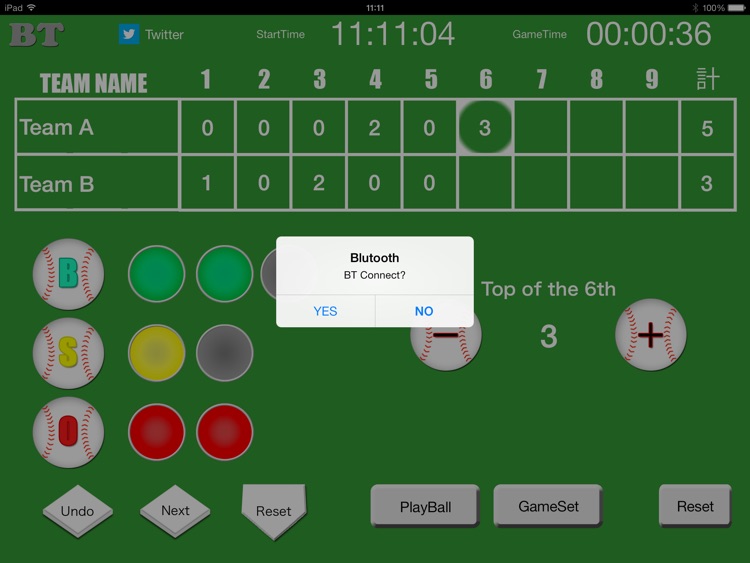 The umpire for iPad