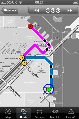 San Francisco Metro - Map and route planner by Zuti screenshot 2