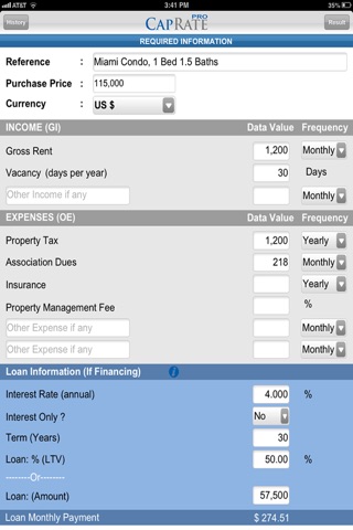 CAP RATE PRO screenshot 2