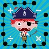 Icon Math Dots(Pirates): Connect To The Dot Puzzle / Kids Pirate Flashcard Drills for Adding & Subtracting