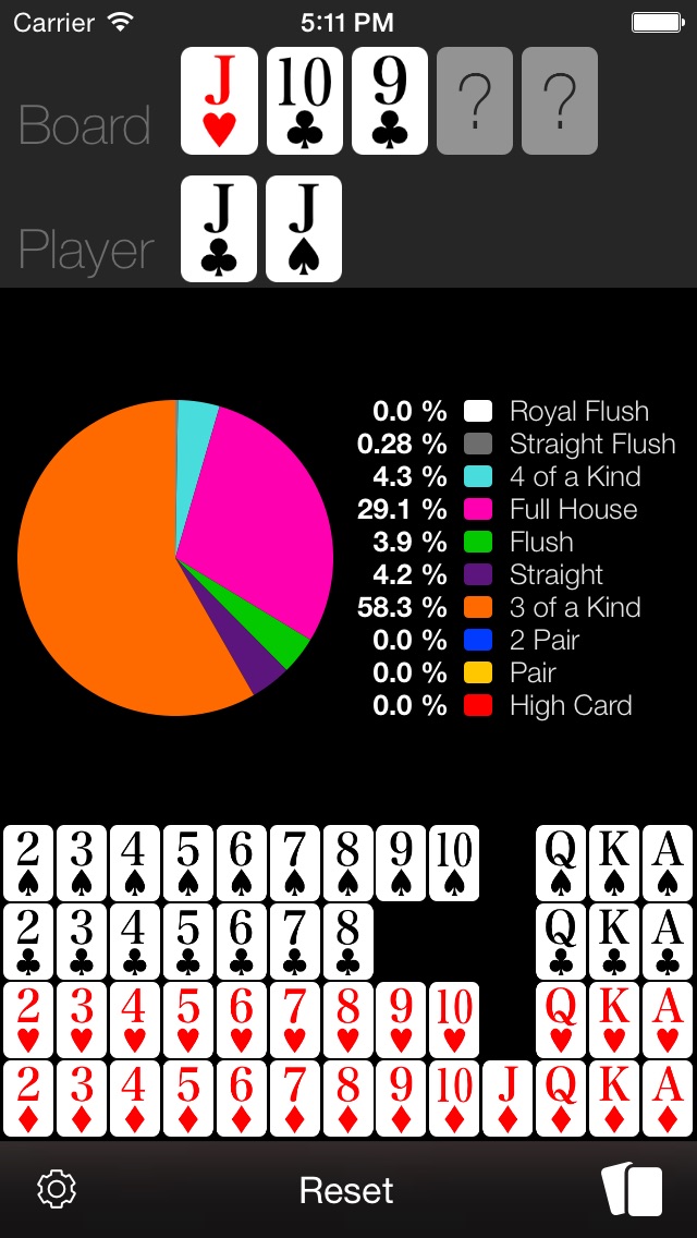 Poker Odds Calculator screenshot1