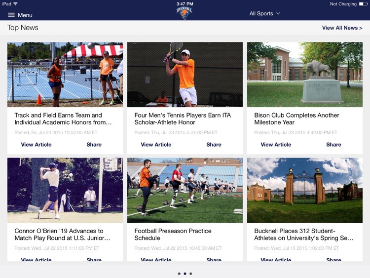 Bucknell Bison for iPad 2015