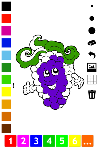 Fruit Coloring Book for Children: Learn to color the world of food, fruits and vegetables screenshot 3
