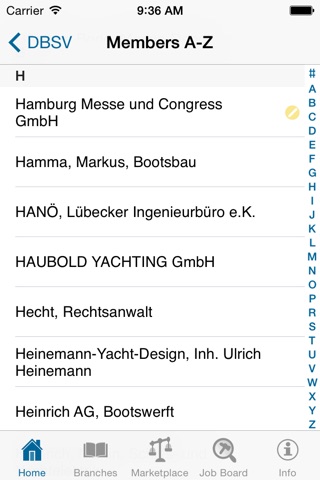 DBSV - Mitgliederverzeichnis screenshot 4