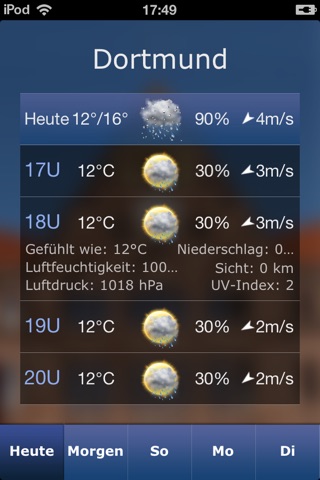 Wetterfee screenshot 4