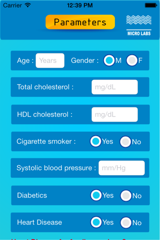 CV Risk Calculator screenshot 2