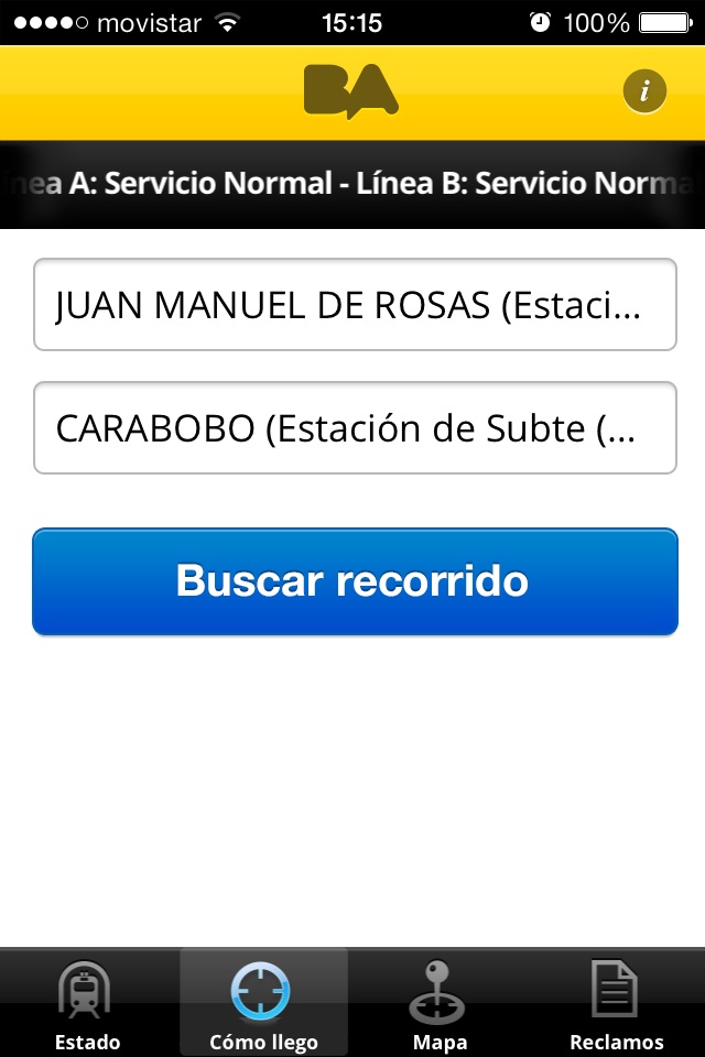 BA Subte screenshot 2