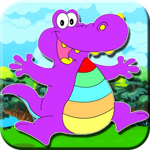 Coloring Proud Alligator Icon