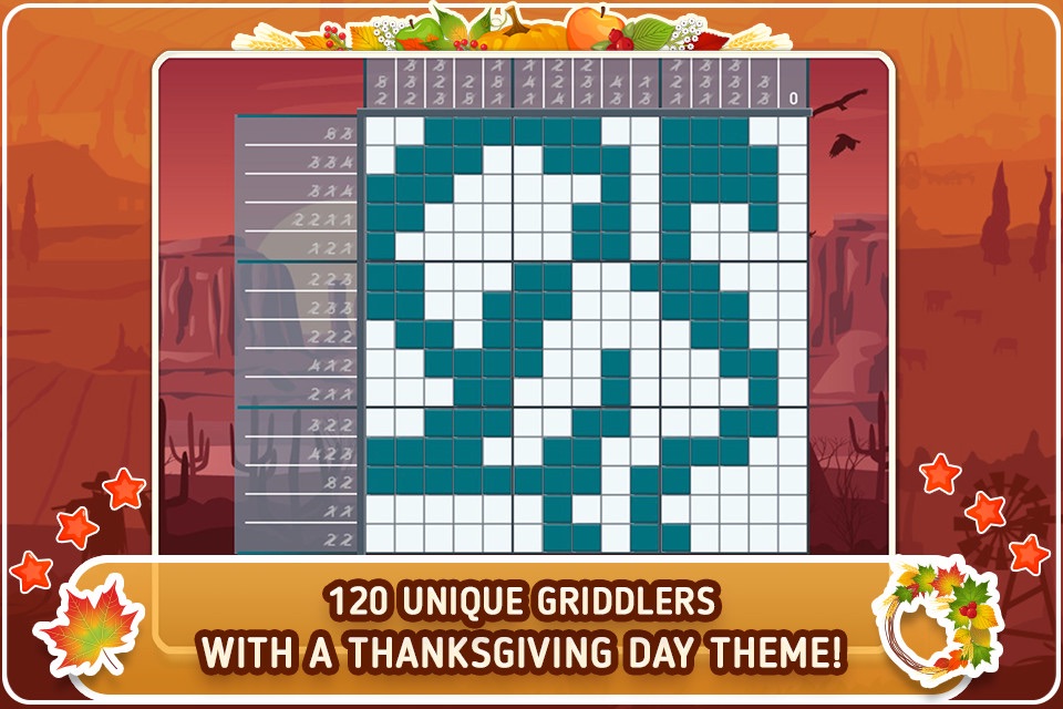 Thanksgiving Day Griddlers Free screenshot 3