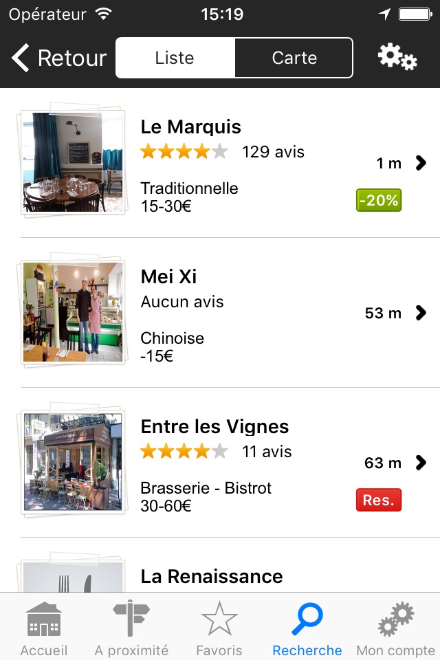 Restaurants : Le guide Restaurant de L'Internaute screenshot 4