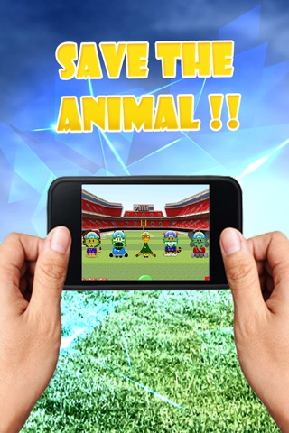 Target Face Smash 3D Game Shuriken Style: Hammer N Dodge Safari Animals In A Football Stadium screenshot 3