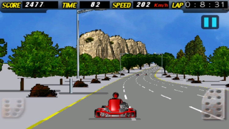 Go Kart Racing 3D - Free Multiplayer Race Game screenshot-3