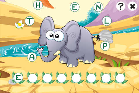 ABC savannah learning games for children: Word spelling with safari animals for kindergarten and pre-school screenshot 3