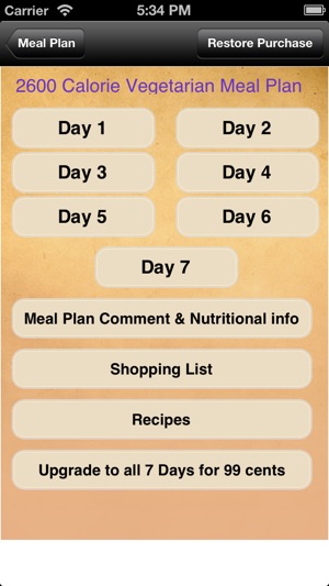 Meal Plans - Vegetarian 7 Day Meal Plans(圖2)-速報App